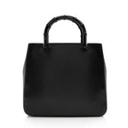 Gucci Vintage Leather Cinghiale Bamboo Tote (SHF-15878)