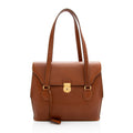 Gucci Vintage Leather Push Lock Satchel - FINAL SALE (SHF-19014)
