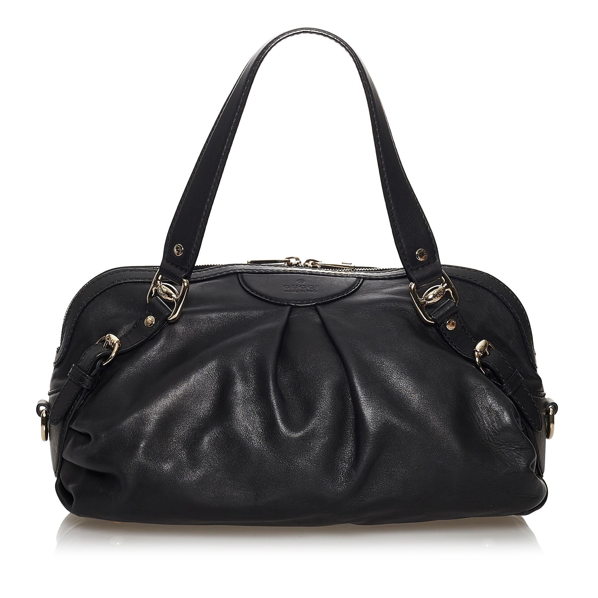 Gucci Vintage Leather Satchel (SHG-30654)