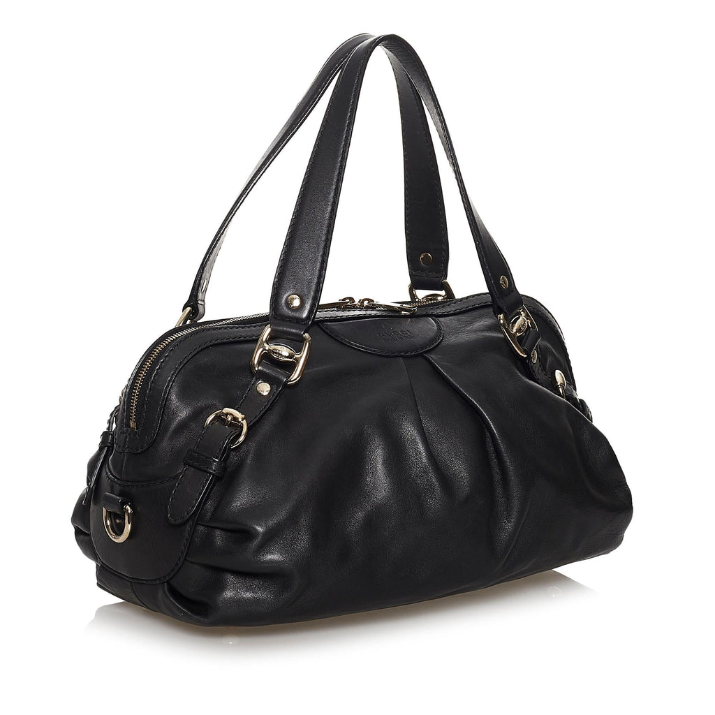 Gucci Vintage Leather Satchel (SHG-30654)