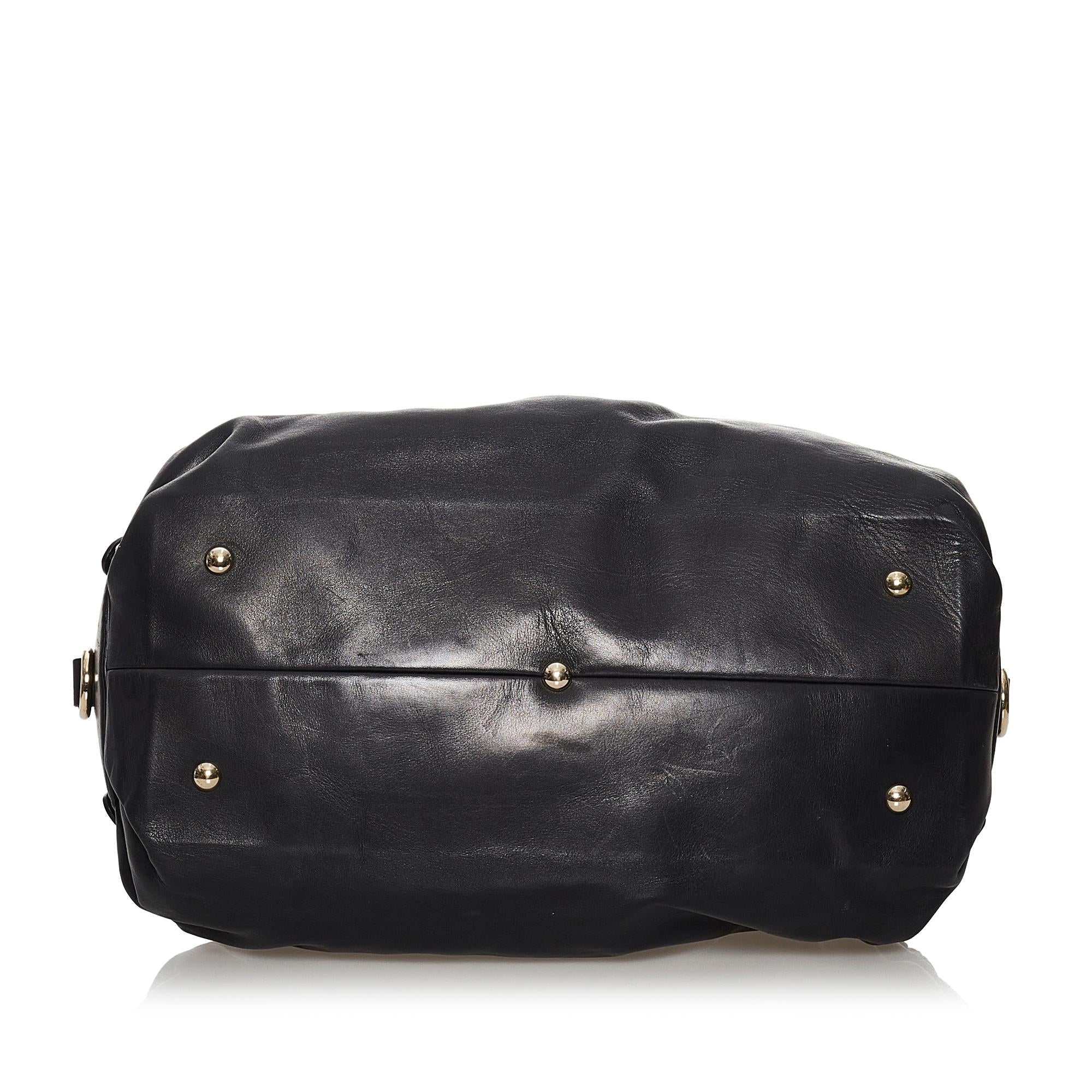 Gucci Vintage Leather Satchel (SHG-37216)