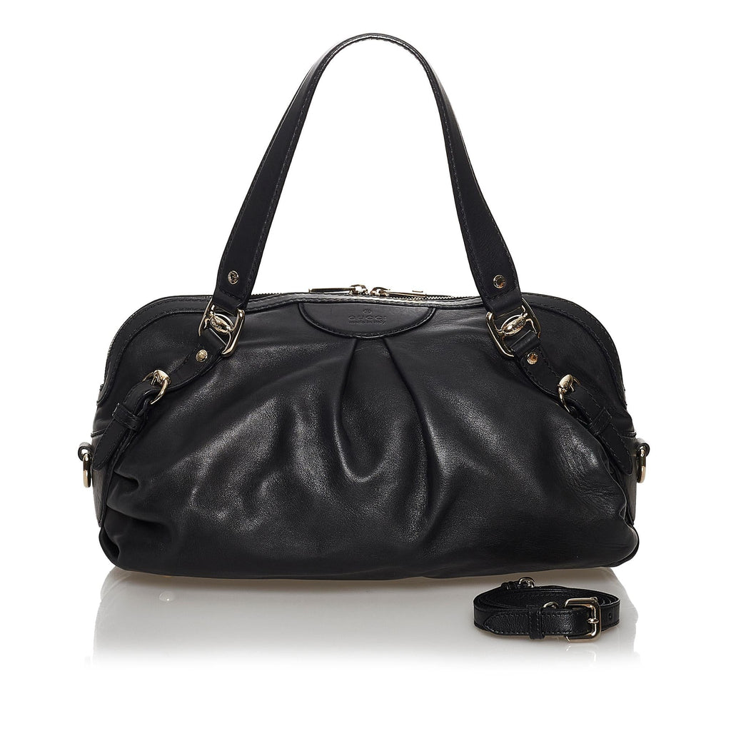 Gucci Vintage Leather Satchel (SHG-37216)
