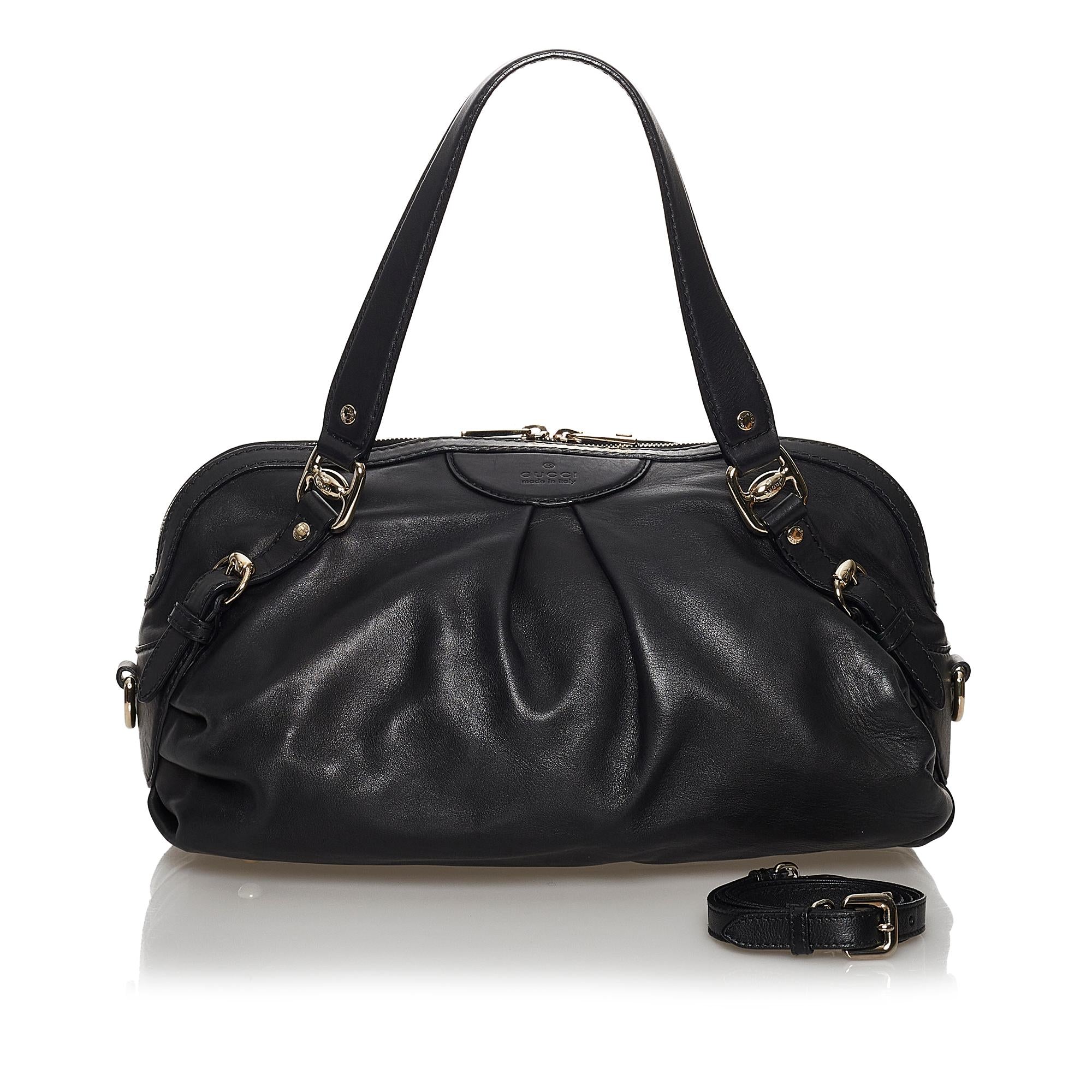 Gucci Vintage Leather Satchel (SHG-37216)