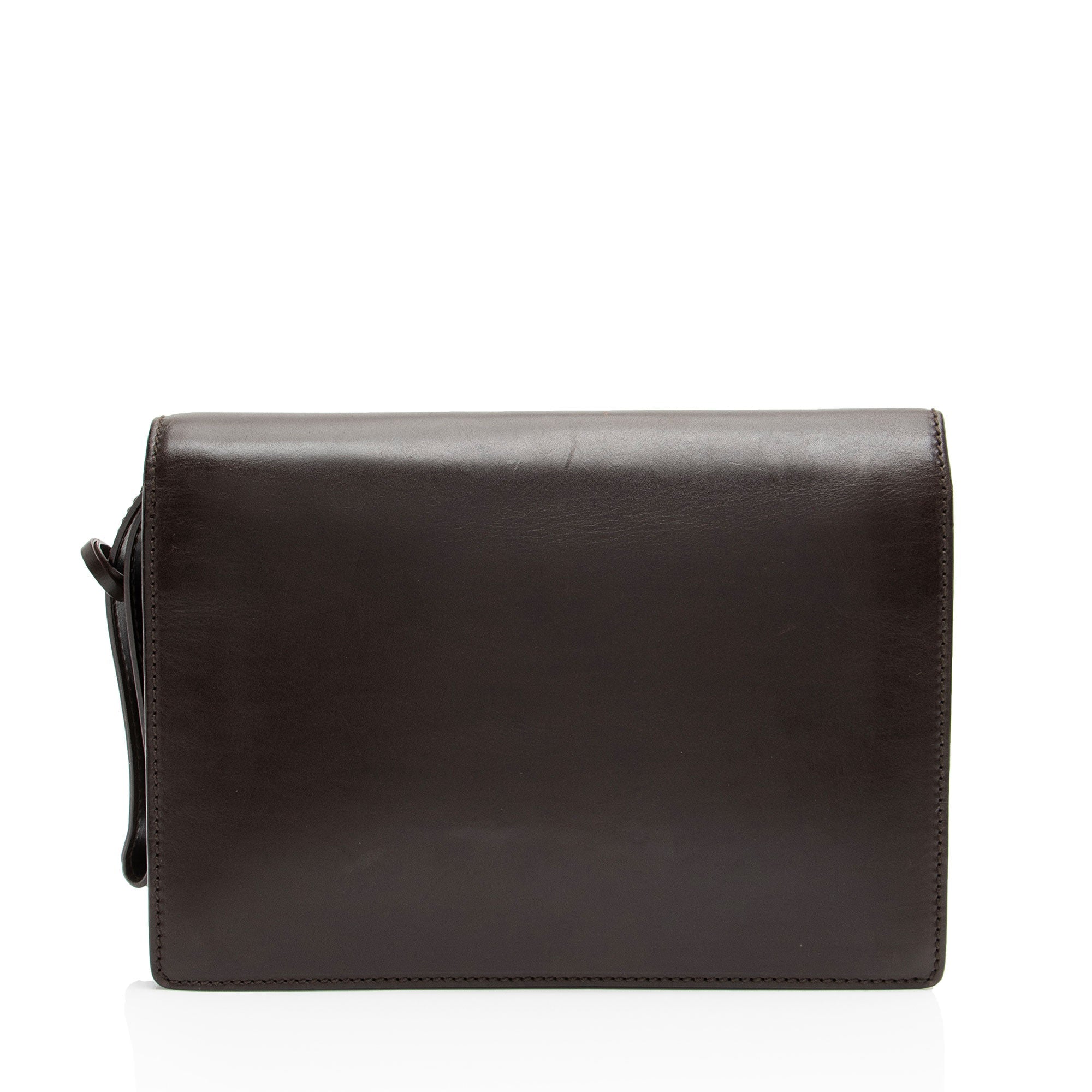 Gucci Vintage Leather Padlock Wristlet