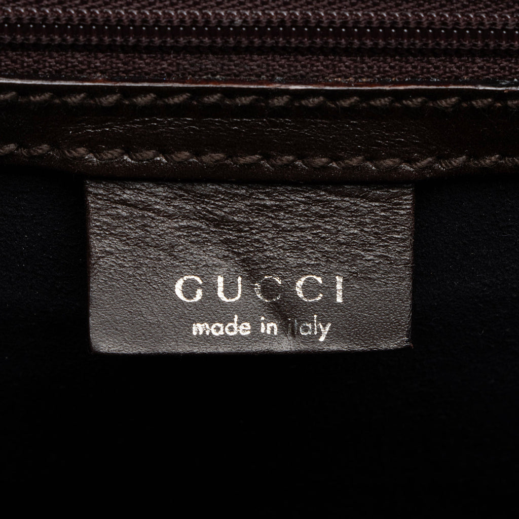 Gucci Vintage Leather Padlock Wristlet