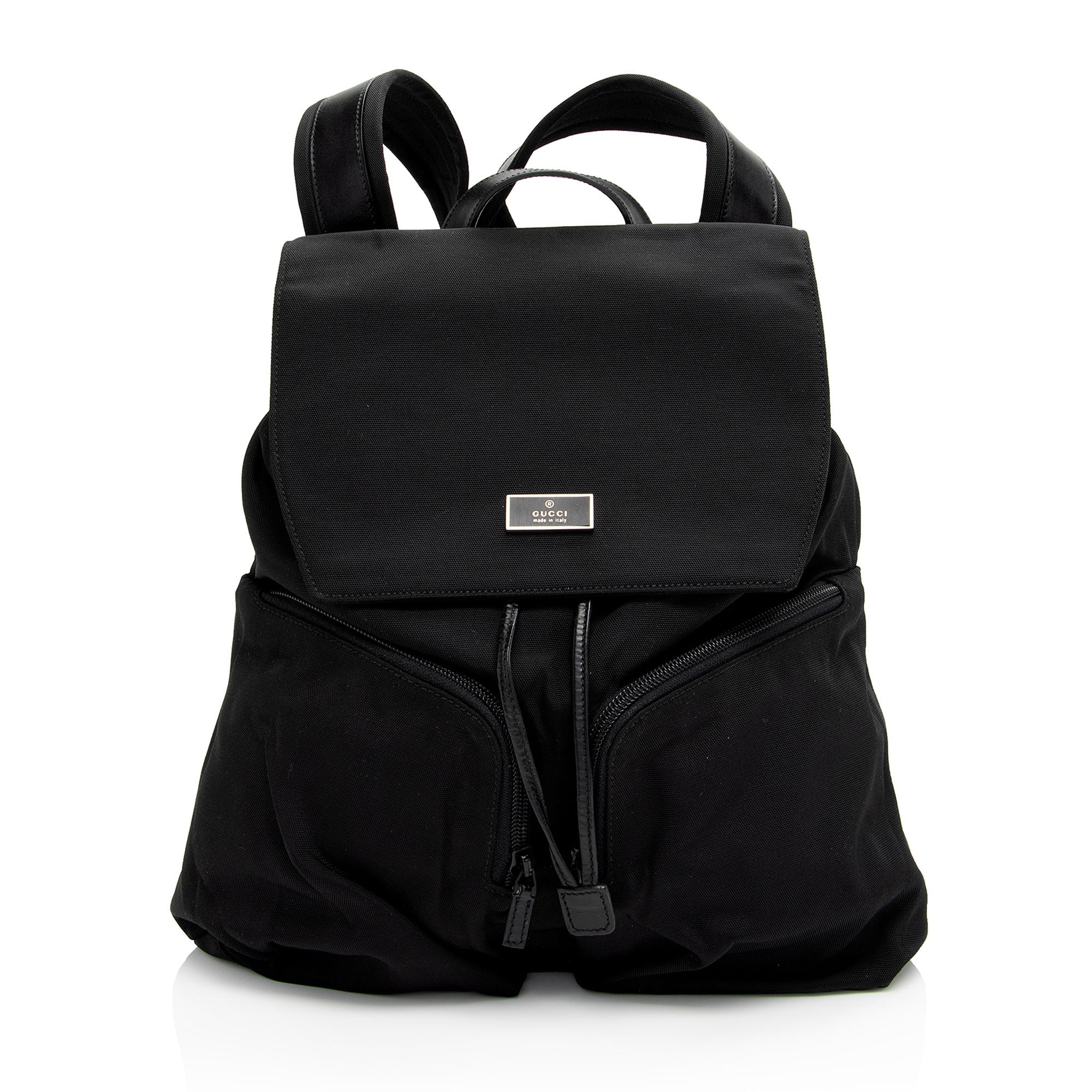 Gucci Vintage Nylon Backpack (SHF-B0jNII)