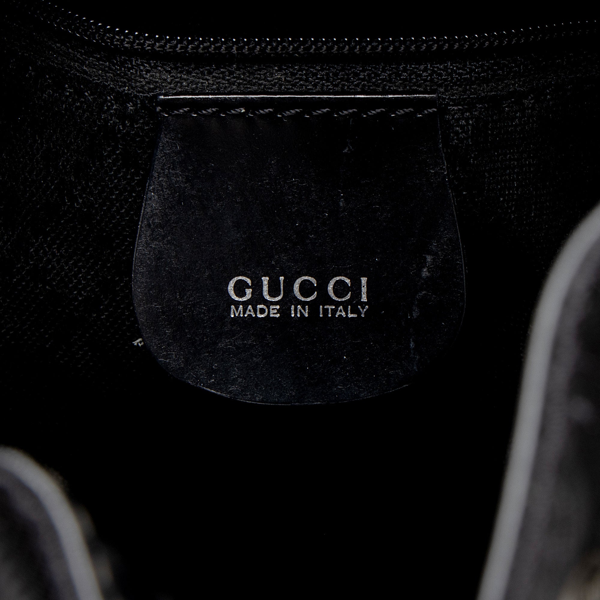 Gucci Vintage Nylon Bamboo Drawstring Bucket Bag