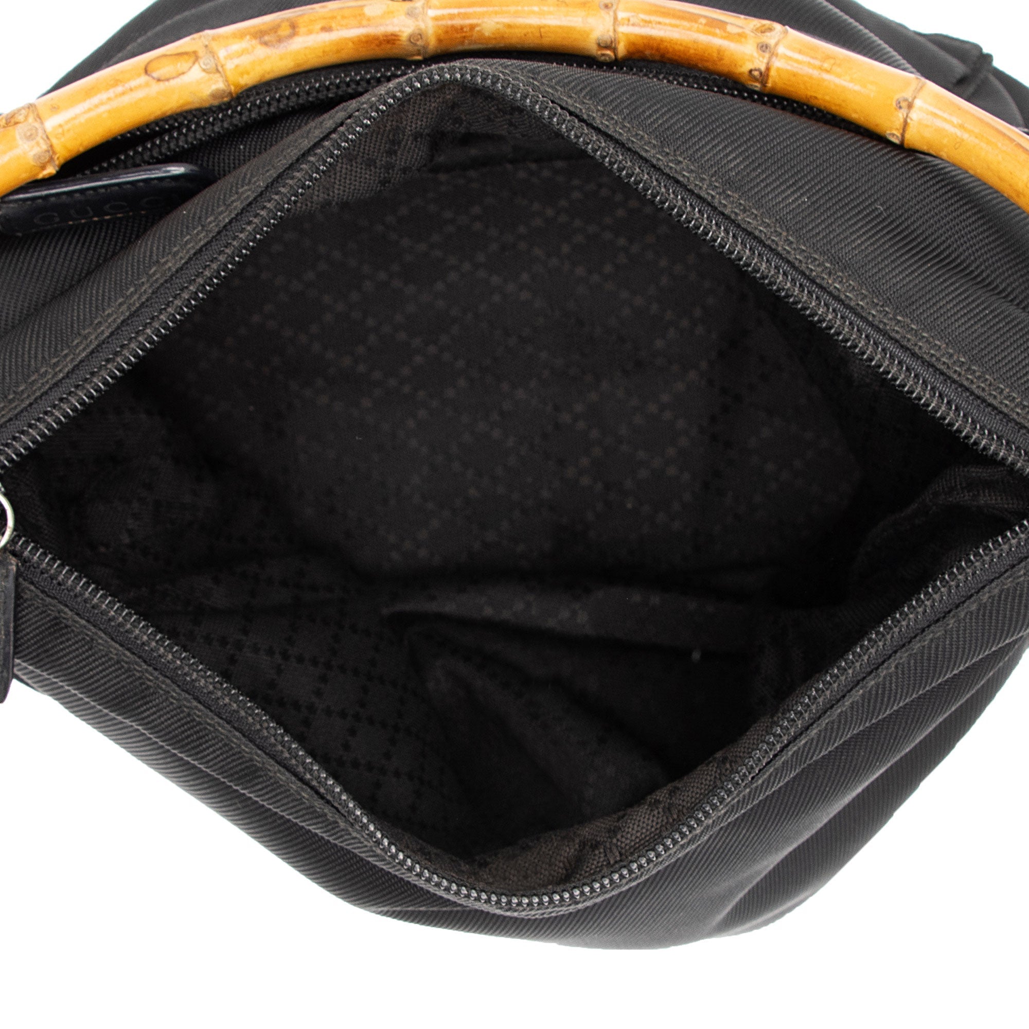 Gucci Vintage Nylon Bamboo Hobo (SHF-jDdhwP)