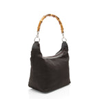Gucci Vintage Nylon Bamboo Hobo (SHF-XDIaRR)