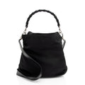 Gucci Vintage Nylon Bamboo Hobo (SHF-4WRjjt)
