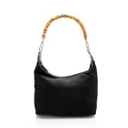 Gucci Vintage Nylon Bamboo Shoulder Bag (SHF-18169)