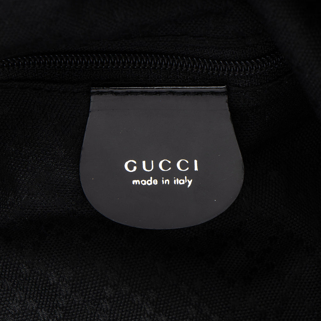 Gucci Vintage Nylon Bamboo Shoulder Bag
