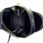 Gucci Vintage Patent Leather Bamboo Sling Backpack (SHF-dSK8BK)