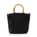 Gucci Vintage Quilted Nylon Bamboo Tote