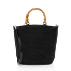 Gucci Vintage Quilted Nylon Bamboo Tote