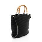 Gucci Vintage Quilted Nylon Bamboo Tote
