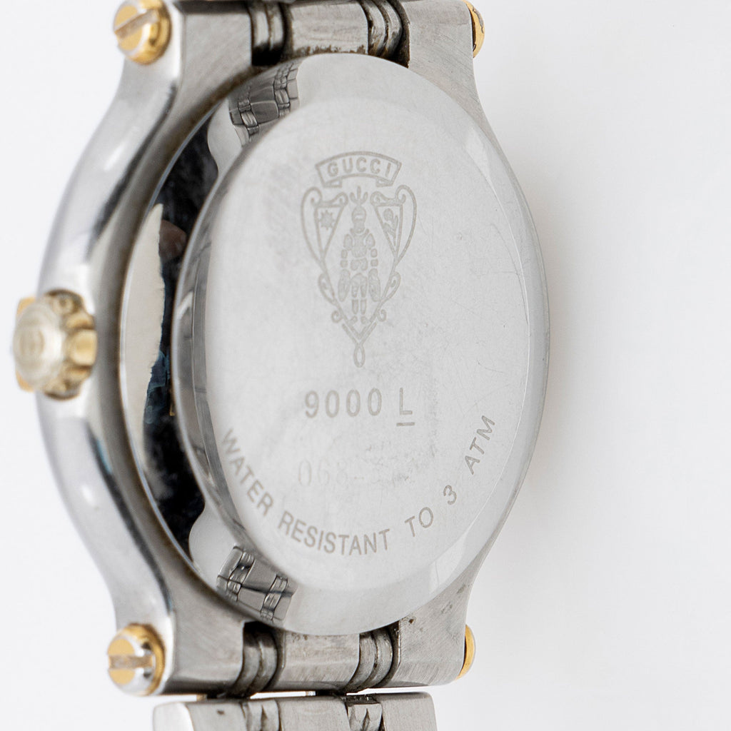 Gucci Vintage Stainless Steel 2 Tone 9000L Watch (SHF-idACfX)