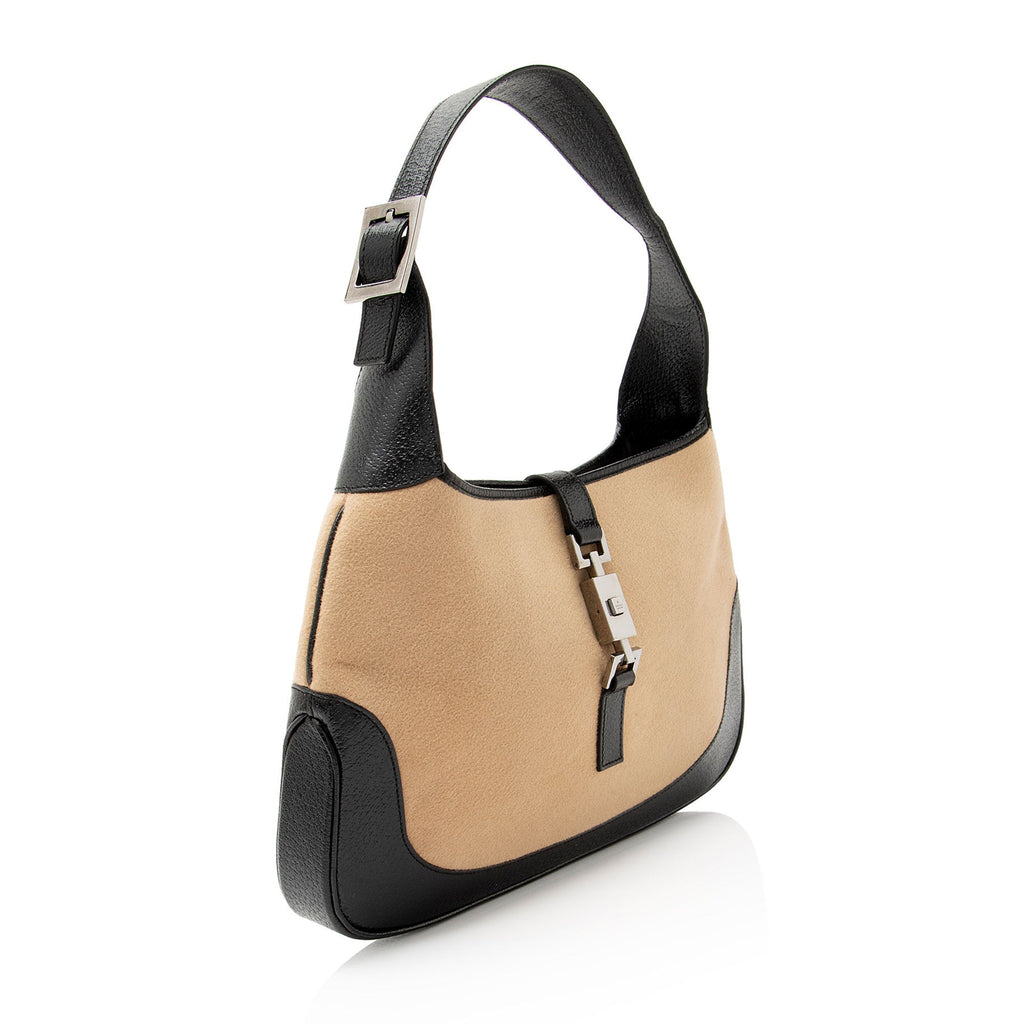 Gucci Vintage Wool Jackie Shoulder Bag