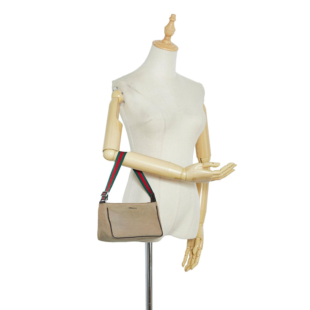 Gucci Web Baguette (SHG-ixhSpc)