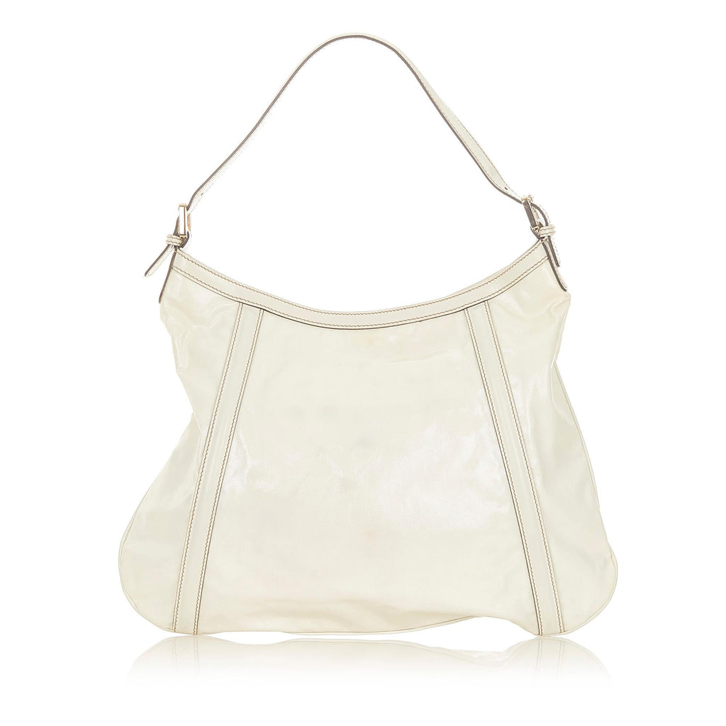 Gucci Web Britt Patent Leather Shoulder Bag (SHG-19371)