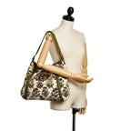Gucci Web Britt Velvet Shoulder Bag (SHG-30589)