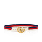 Gucci Web Calfskin Double G Belt - Size 38 / 95 (SHF-18979)