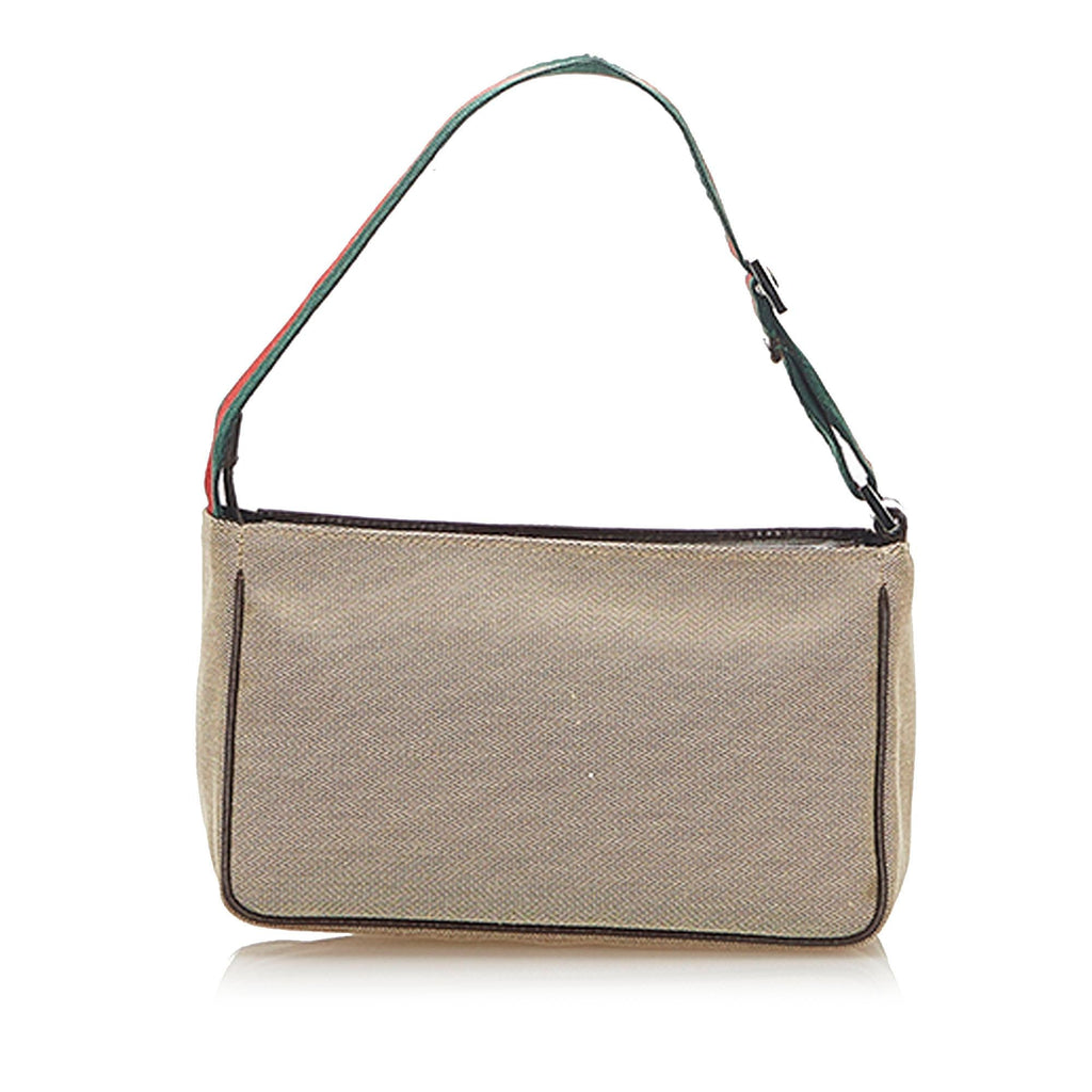Gucci Web Canvas Baguette (SHG-31873)
