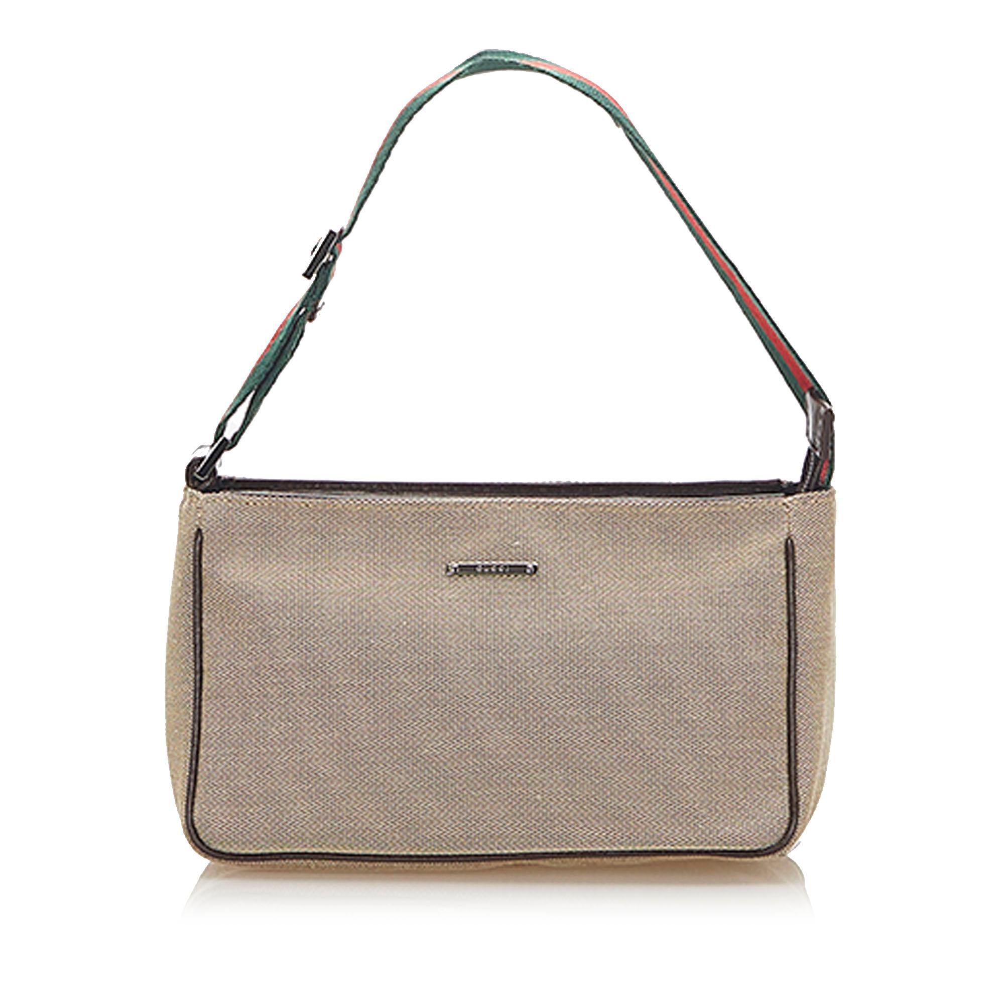 Gucci Web Canvas Baguette (SHG-31873)