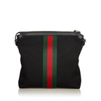 Gucci Web Canvas Crossbody Bag (SHG-25843)