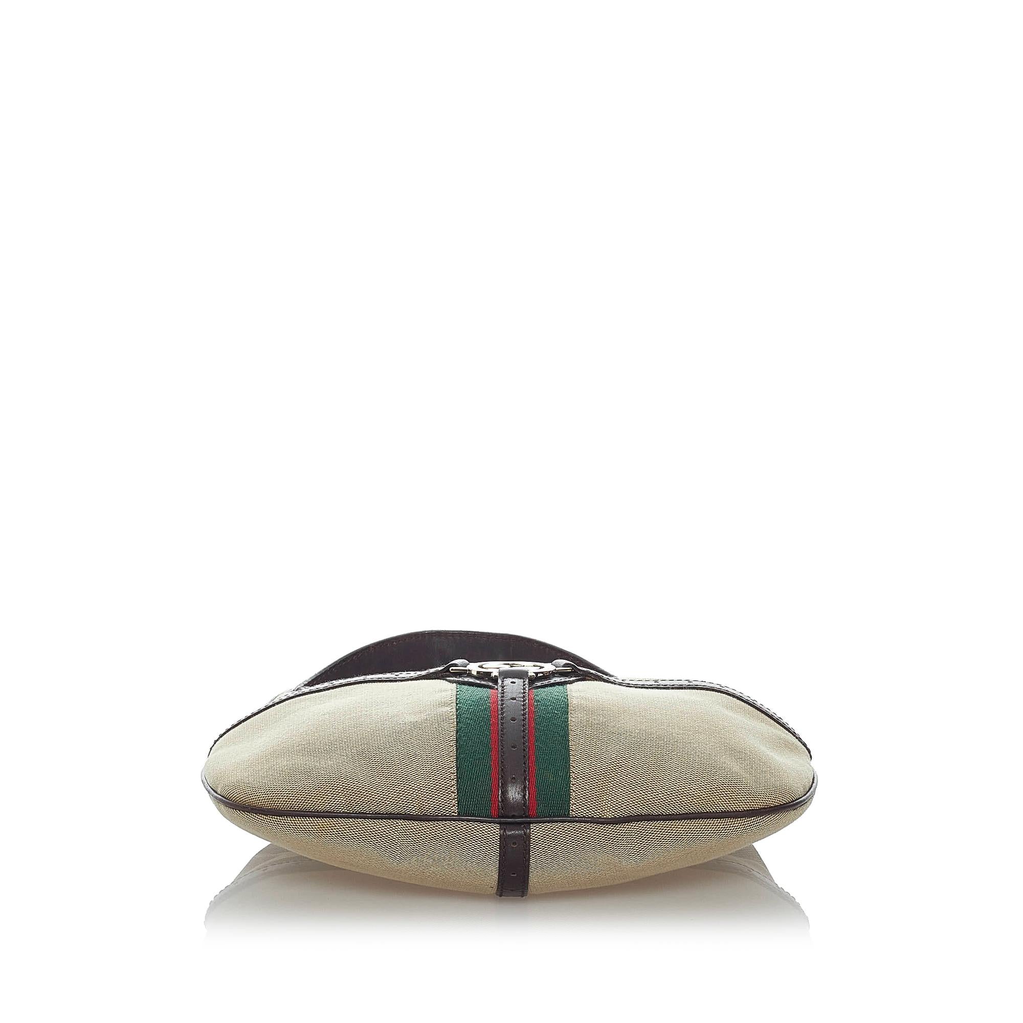 Gucci Web Canvas Reins Hobo Bag (SHG-30974)