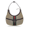 Gucci Web Canvas Reins Hobo Bag (SHG-30974)