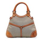 Gucci Web Canvas Reins Satchel (SHG-wUoDp0)