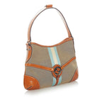 Gucci Web Canvas Reins Shoulder Bag (SHG-33211)