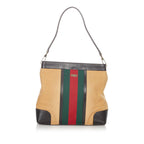 Gucci Web Canvas Shoulder Bag (SHG-23754)