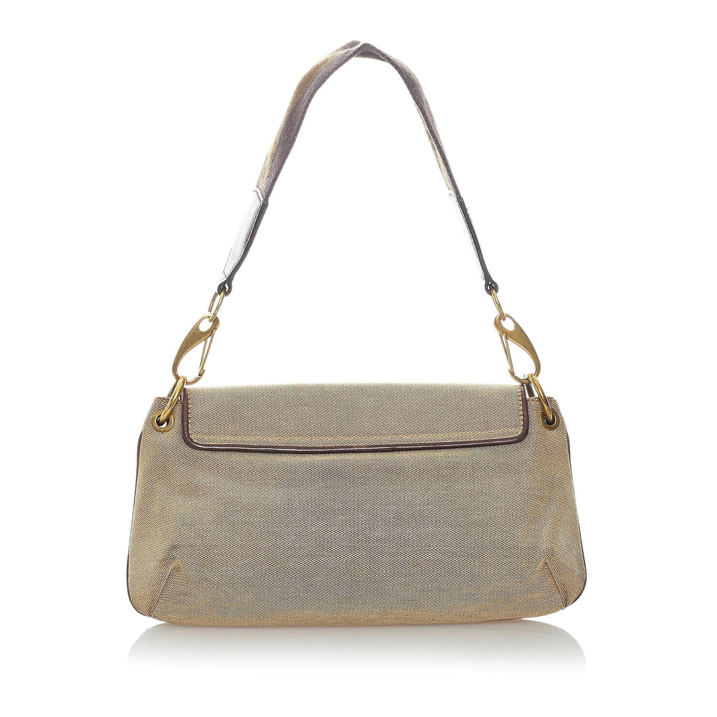 Gucci Web Canvas Shoulder Bag (SHG-32709)