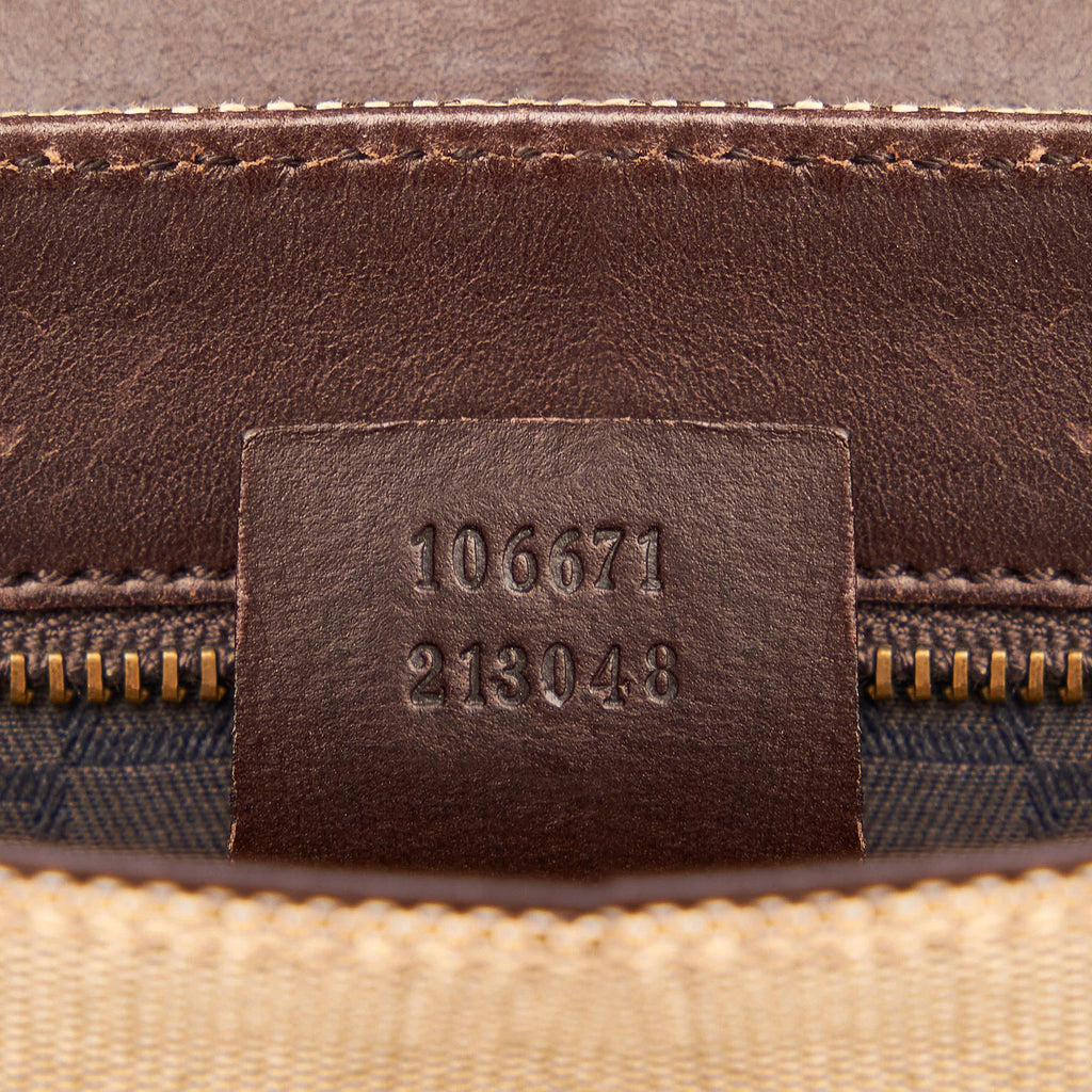 Gucci Web Canvas Shoulder Bag (SHG-32709)