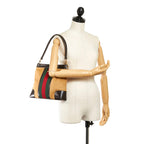 Gucci Web Canvas Shoulder Bag (SHG-32940)
