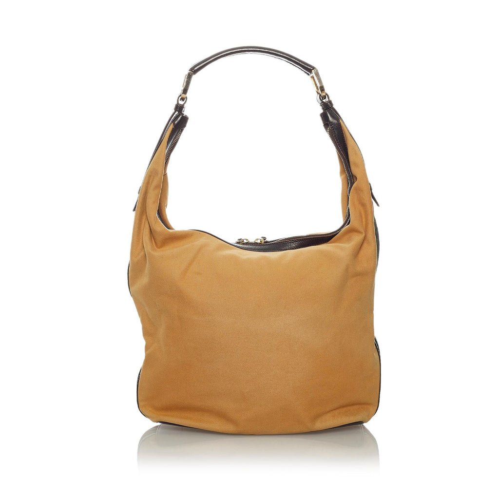 Gucci Web Canvas Shoulder Bag (SHG-34179)