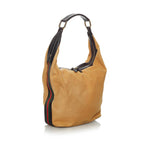 Gucci Web Canvas Shoulder Bag (SHG-34179)