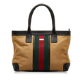 Gucci Web Canvas Tote Bag (SHG-qyC5YN)