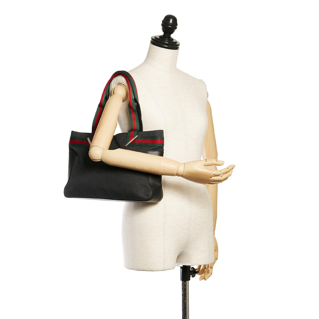 Gucci Web Denim Handbag (SHG-28988)