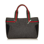 Gucci Web Denim Handbag (SHG-29340)