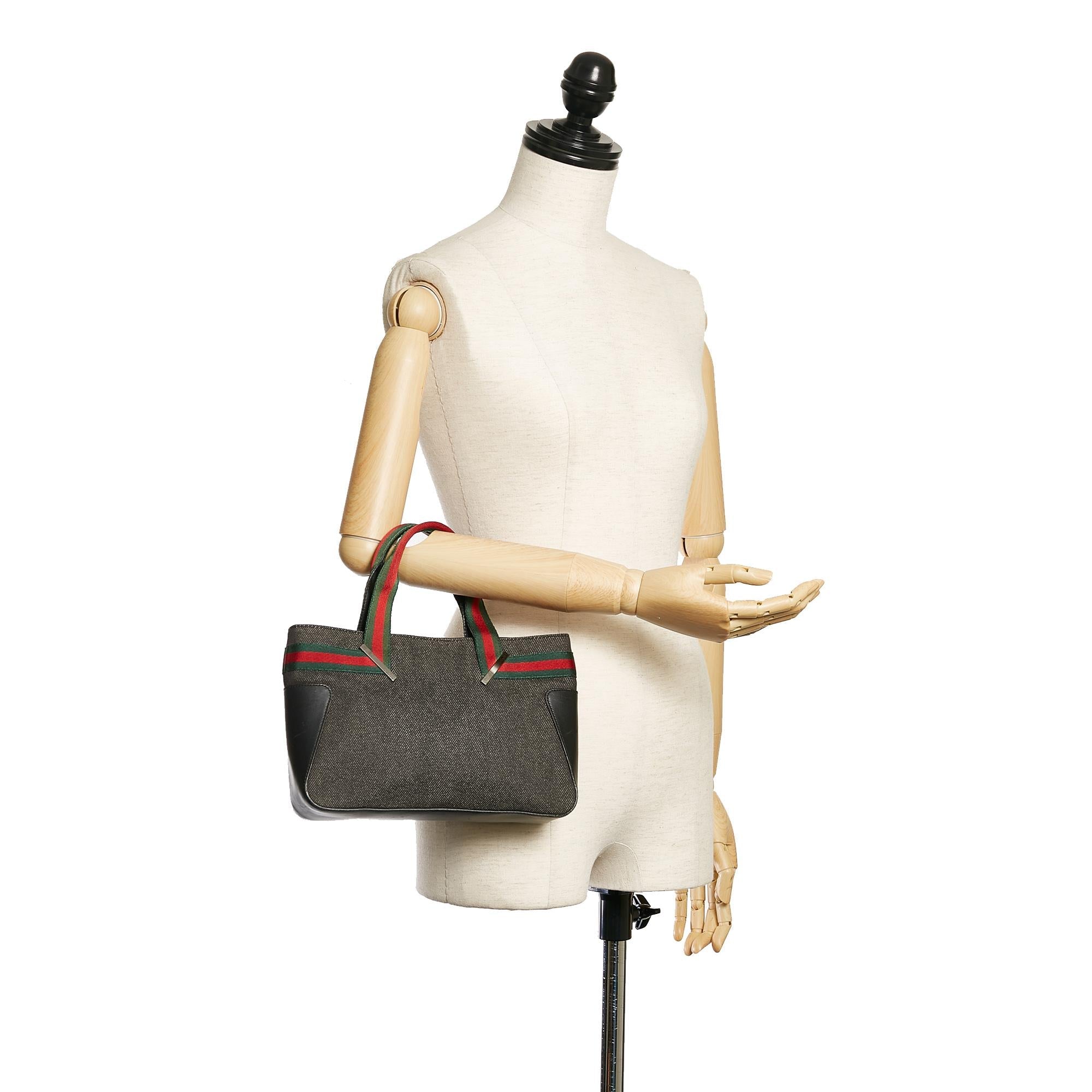Gucci Web Denim Handbag (SHG-29340)