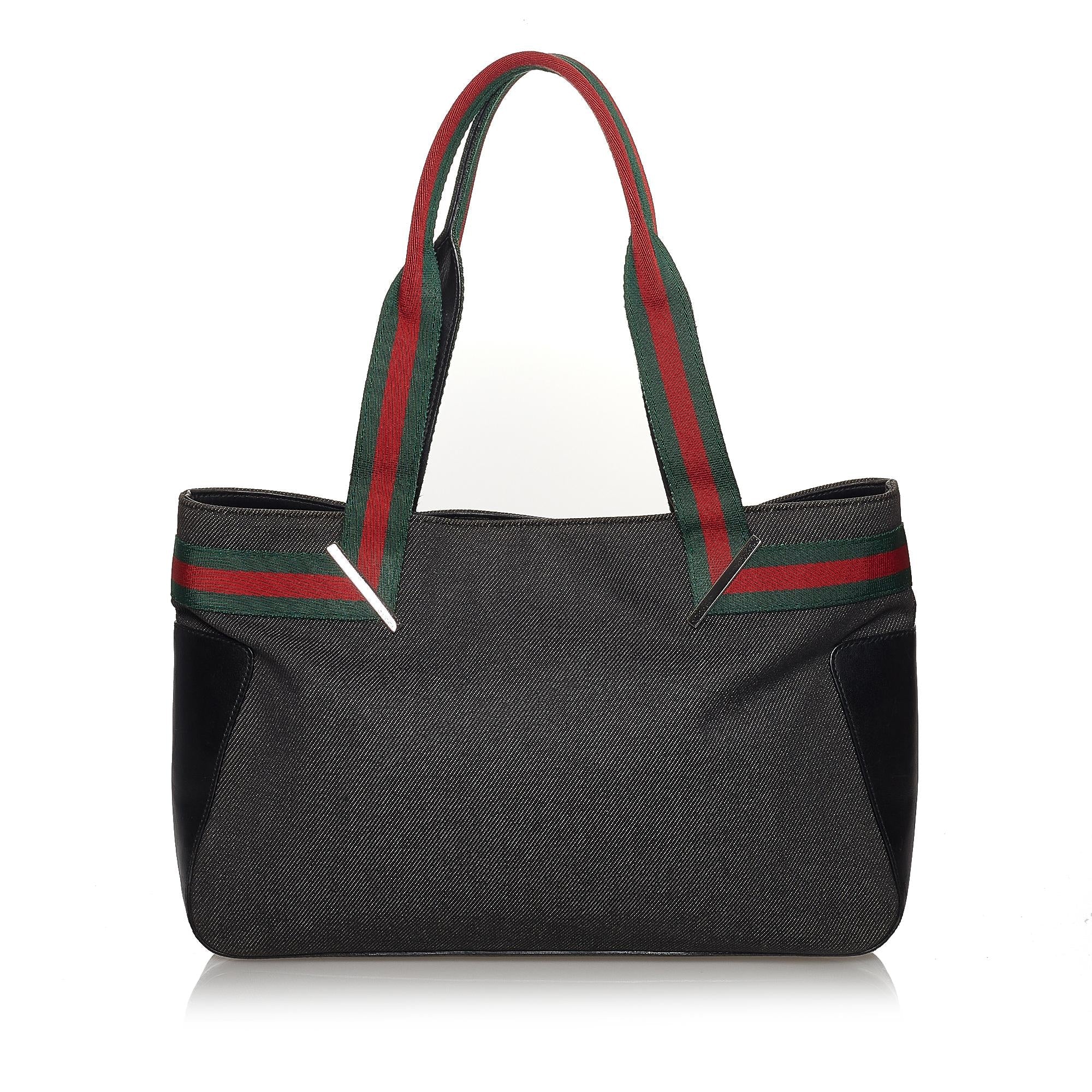 Gucci Web Denim Handbag (SHG-30943)