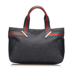 Gucci Web Denim Handbag (SHG-mvpGGk)