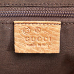 Gucci Web Dome Leather Satchel (SHG-30169)