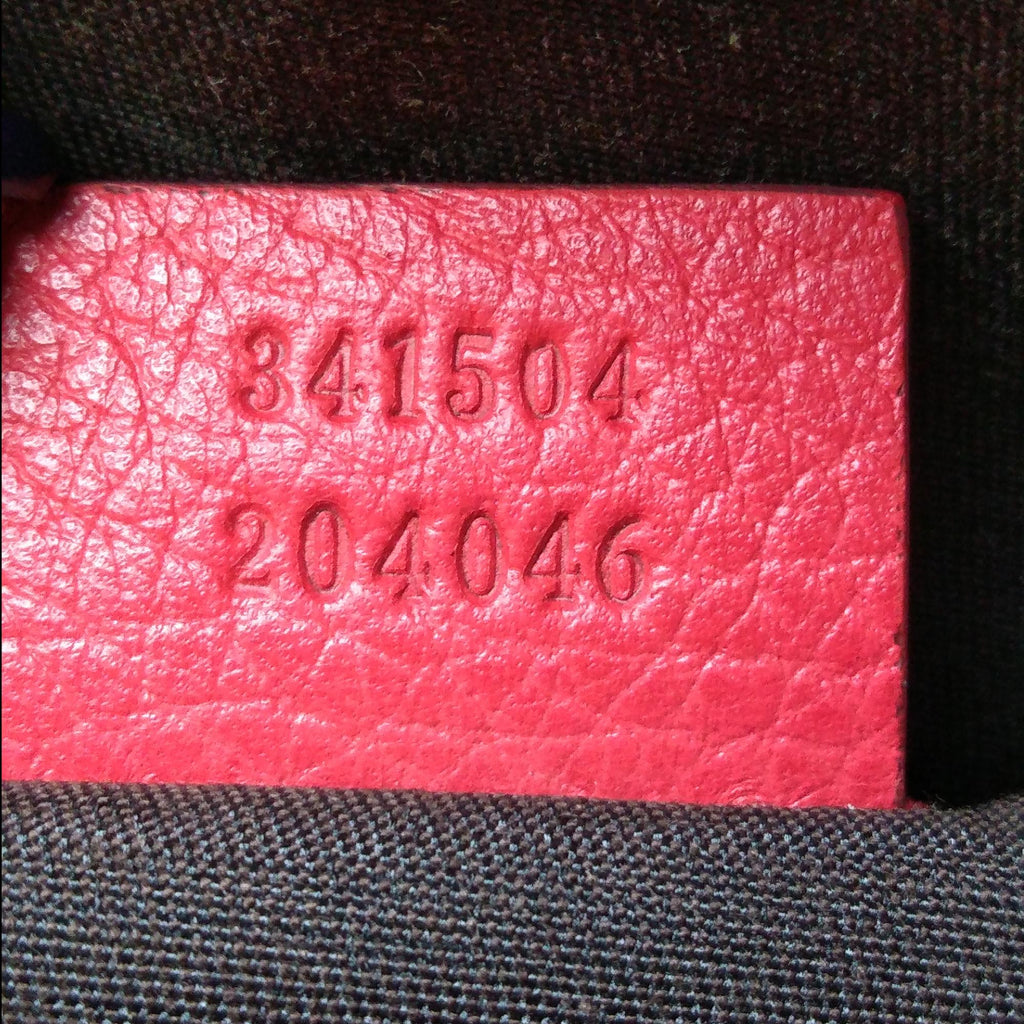 Gucci Web Dome Leather Satchel (SHG-30517)