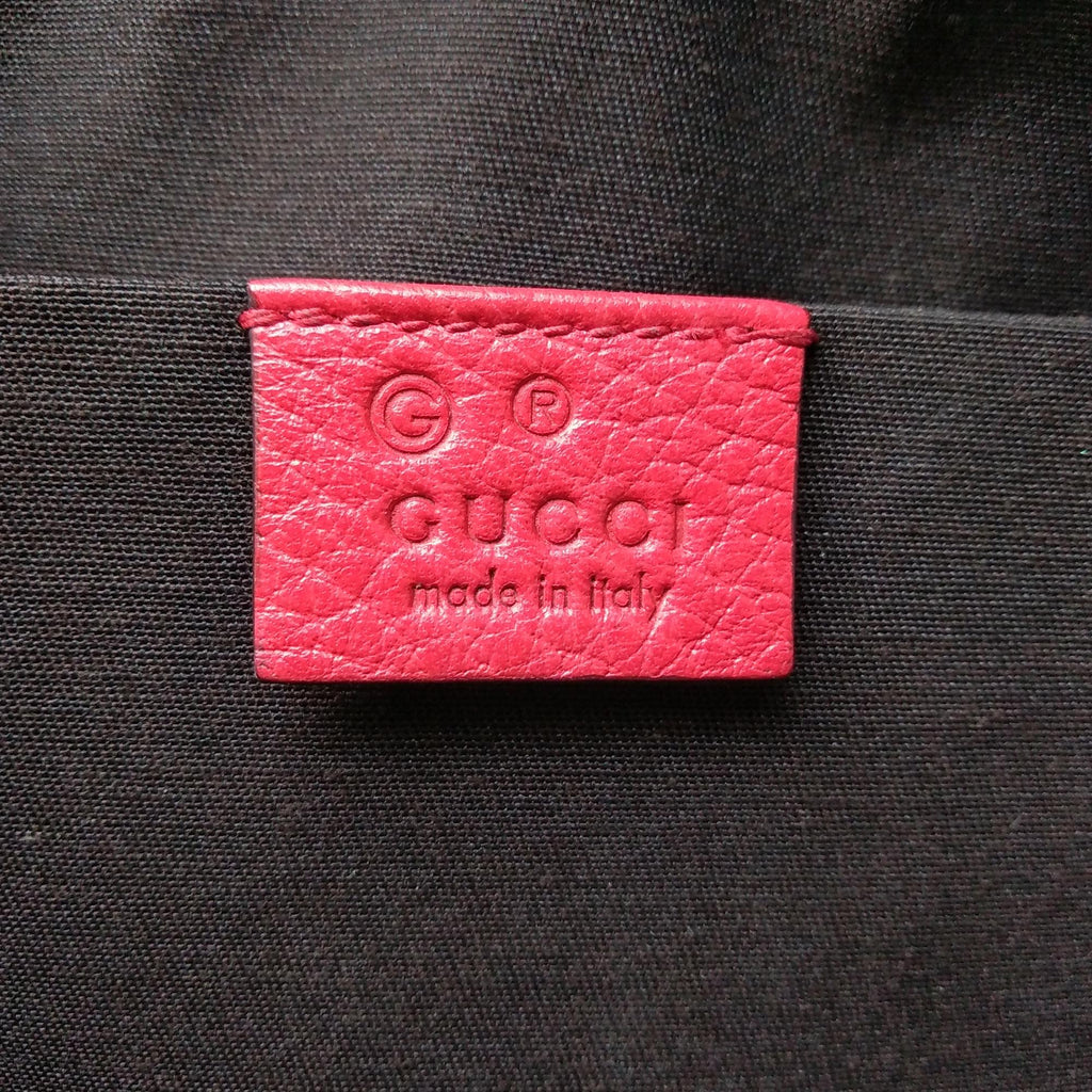 Gucci Web Dome Leather Satchel (SHG-30517)
