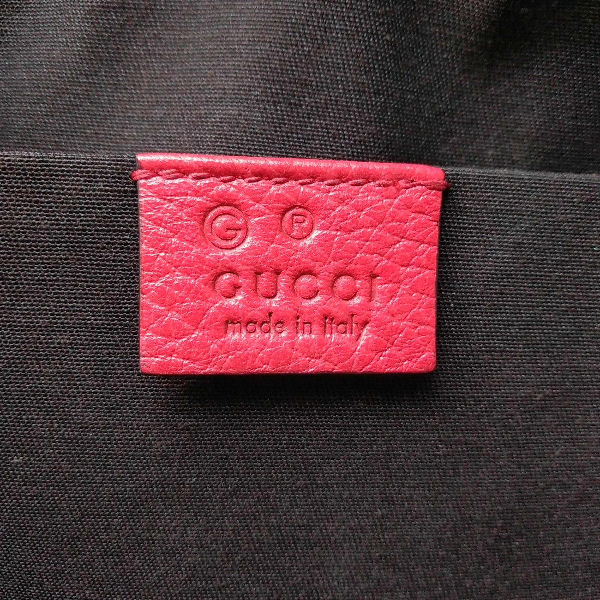Gucci Web Dome Leather Satchel (SHG-30517)