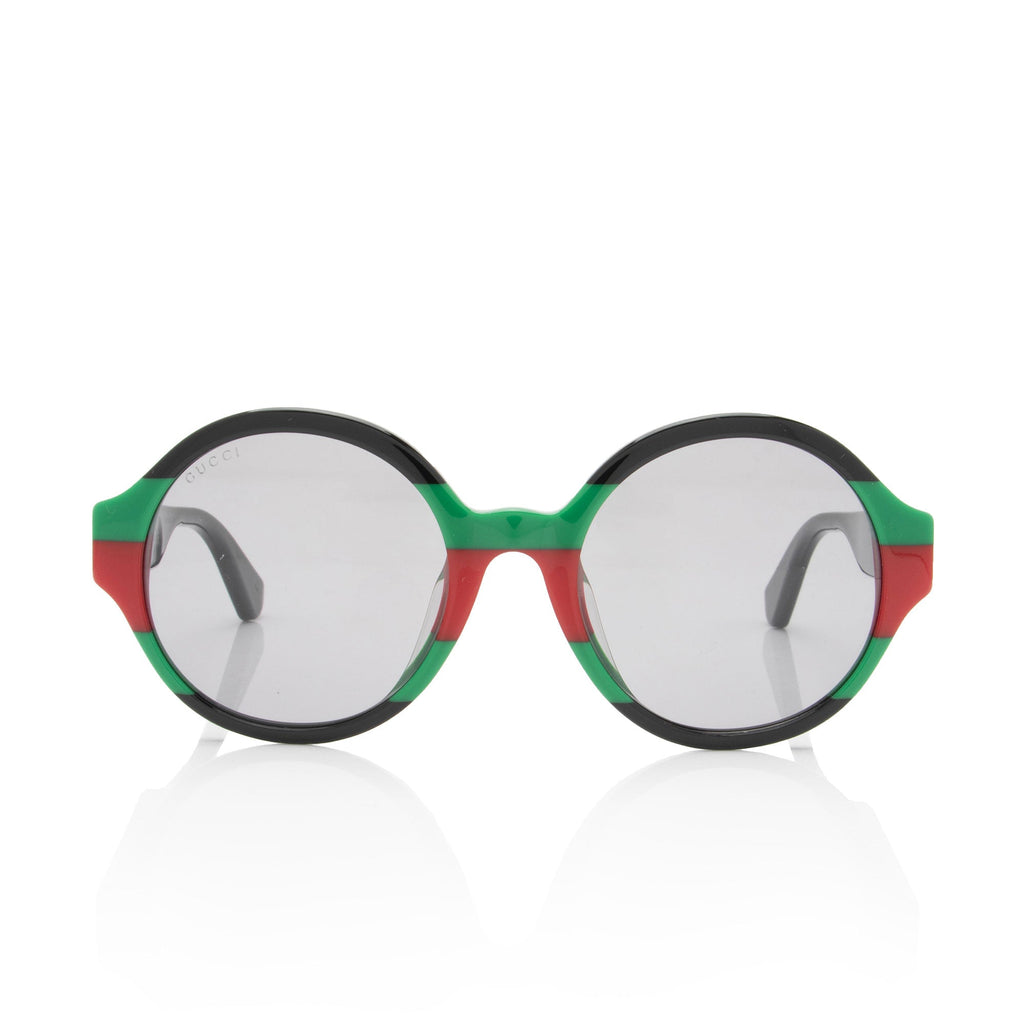 Gucci Web Interlocking G Round Sunglasses (SHF-sHqrSL)
